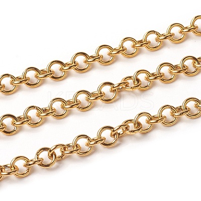 3.28 Feet Ion Plating(IP) 304 Stainless Steel Rolo Chains X-CHS-E016-02A-G-1