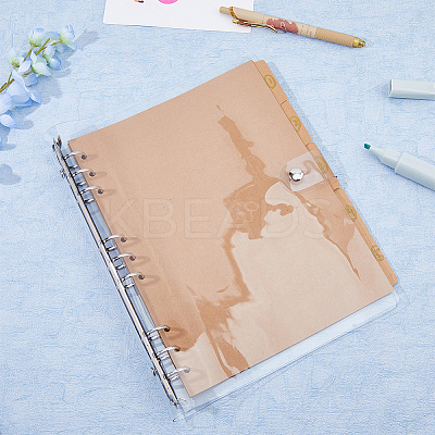 B5 6-Hole PP Plastic Refill Inner Pockets DIY-WH0491-81B-1