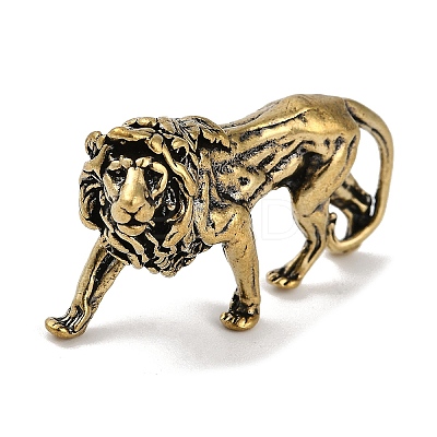Brass 3D Animal Figurines KK-C073-06B-AG-1