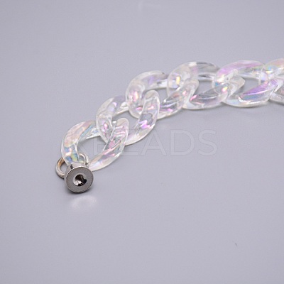 Acrylic Beads Phone Case Chain AJEW-WH0235-11-1