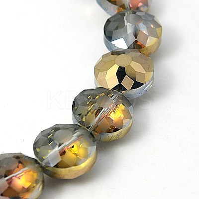 Electorplated Glass Beads EGLA-E002-2H-1