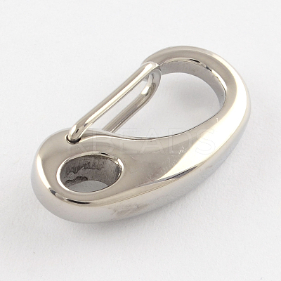 Tarnish Resistant Polished 316 Surgical Stainless Steel Keychain Clasp Findings LS-STAS-R072-59-1