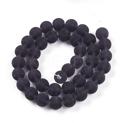 Transparent Glass Beads Strands GLAA-T032-T10mm-MD03-1