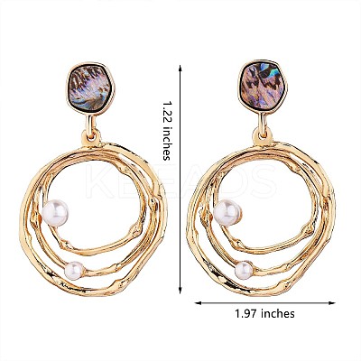 Abalone Shell Earrings Studs for Women JE974A-1