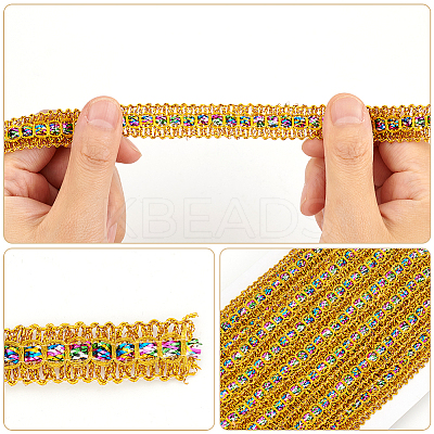 2 Cards 2 Colors Sparkle Polyester Ribbons OCOR-WR0001-32-1