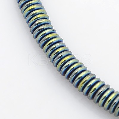 Electroplate Non-magnetic Synthetic Hematite Beads Strands G-J216F-07-1
