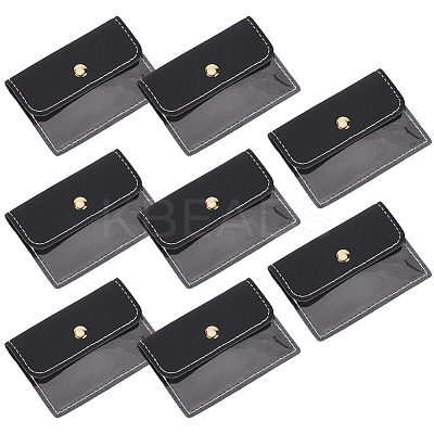 8Pcs Portable Imitation Leather Jewelry Bags for Travel ABAG-SP0001-38B-1