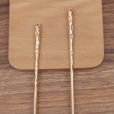 Alloy Hair Stick Findings PW-WG70408-03-1