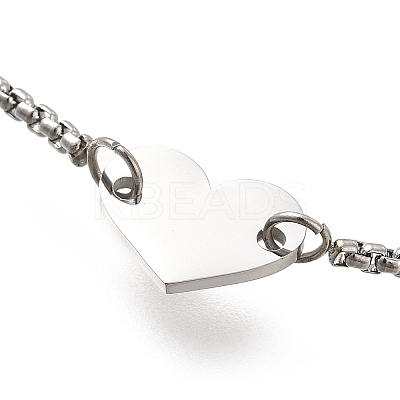 Non-Tarnish 304 Stainless Steel Box Chain Slider Bracelets BJEW-M233-06P-1