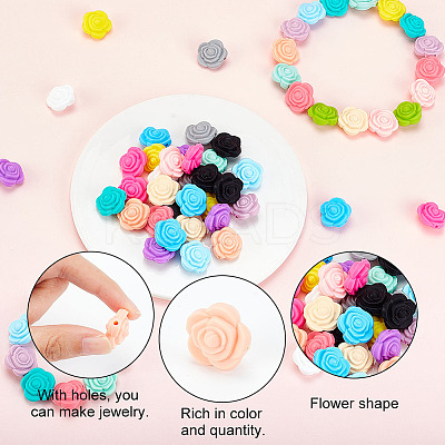 60Pcs 15 Colors Food Grade Eco-Friendly Silicone Focal Beads FIND-DC0001-28-1