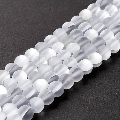 Synthetic Moonstone Beads Strands G-E573-01B-16-1