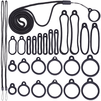DIY Electronic Stylus & Lighter Silicone Holder Neck Lanyard Making Kit FIND-CP0002-41B-1