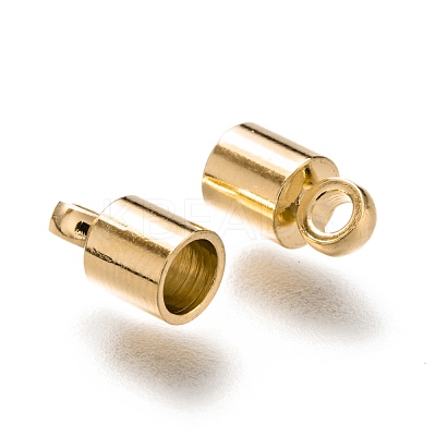 Brass Cord Ends KK-H759-41B-G-1