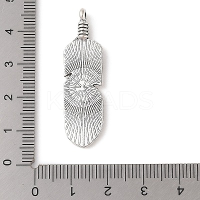 Tibetan Style Alloy Pendants FIND-C060-059B-AS-1