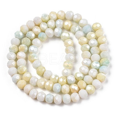 Anti-Tarnish Ombre Effect Dyed Glass Beads Strands LS-GLAA-C023-02-A02-1