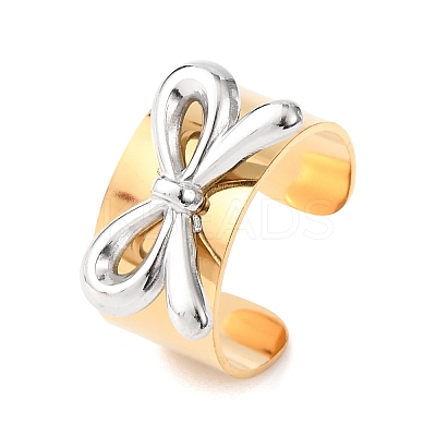 304 Stainless Steel Cuff Open Rings LS-RJEW-H266-01GP-01-1