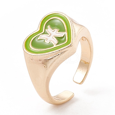 Twelve Constellations Enamel Open Cuff Rings ENAM-G202-01LG-1