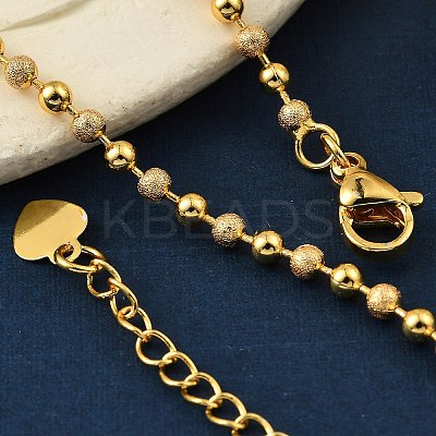 Rack Plating Brass Round Beaded Bracelets for Women BJEW-G735-01G-1