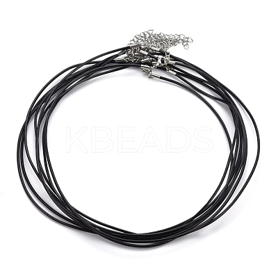 Round Leather Cord Necklaces Making MAK-I005-1.5mm-1