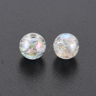 Transparent Crackle Acrylic Beads X-MACR-S373-66-L06-1
