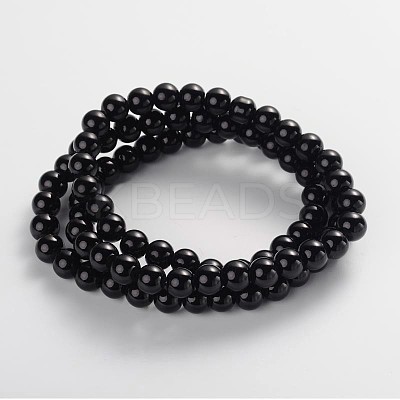 Painted Glass Bead Strands DGLA-S071-10mm-90-1