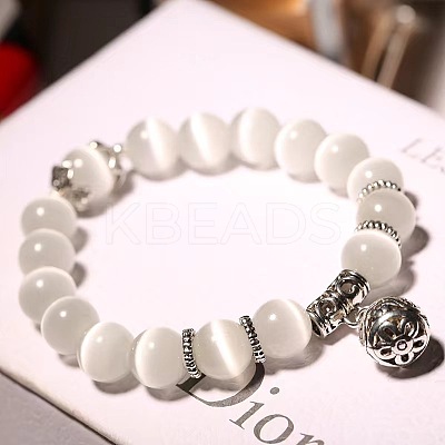 Cat Eye Round Beaded Bracelets WG7DBF0-01-1