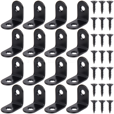 20 Sets 304 Stainless Steel Floating Shelf Brackets DIY-CP0012-49B-1