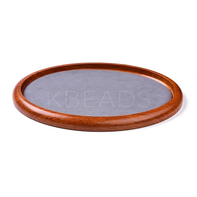 Oval Wood Pesentation Jewelry Display Tray ODIS-P008-21A-1
