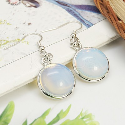 Fashion Opalite Earrings EJEW-E003-9-1