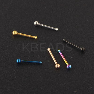 304 Stainless Steel Round Ball Nose Bone Rings WG2C4E4-01-1
