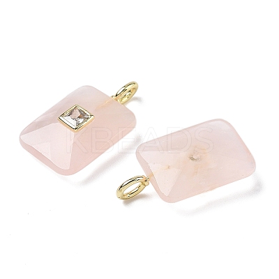 Natural Rose Quartz Pendants G-I391-03G-01-1