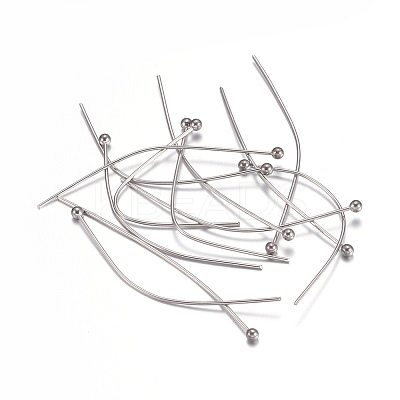 Tarnish Resistant 304 Stainless Steel Ball Head Pins LS-STAS-O105-04-0.6x40mm-1