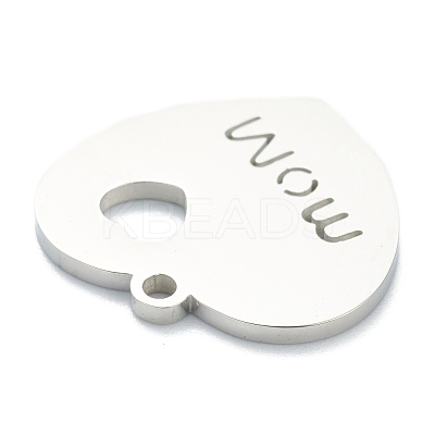 Non-Tarnish 304 Stainless Steel Pendants STAS-B016-08P-1