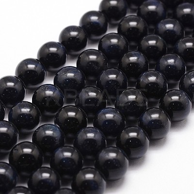 Natural Tiger Eye Bead Strands G-G735-23-6mm-05-1