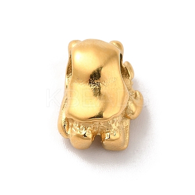 Ion Plating(IP) 304 Stainless Steel European Beads STAS-G308-02G-1