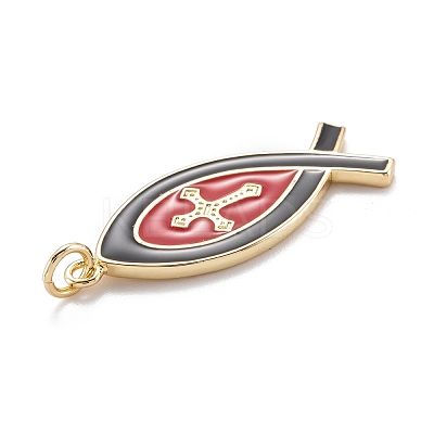 Real 18K Gold Plated Brass Pendants KK-M219-01G-C-1