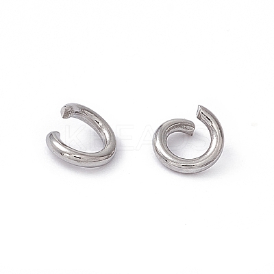 Tarnish Resistant 304 Stainless Steel Open Jump Rings X-STAS-R049-5x1mm-1