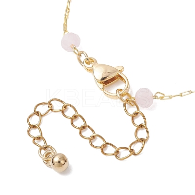 Glass & ABS Plastic Imitation Pearl Beads Link Bracelets BJEW-JB12572-04-1