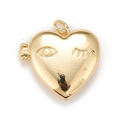 Brass Locket Pendants KK-A161-09G-1