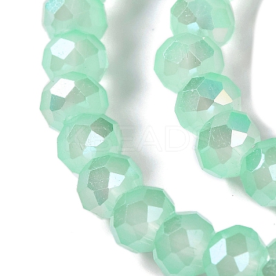 Baking Electroplate Glass Beads Strands DGLA-A039-J10mm-B07-1