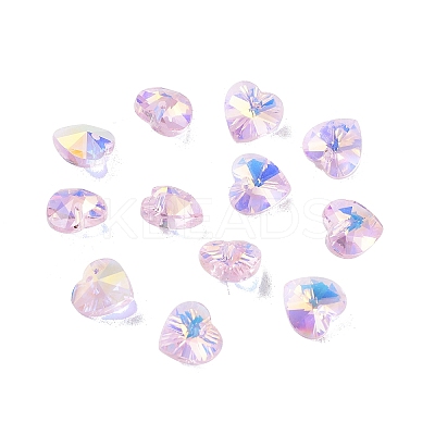 Electroplate Glass Charms GGLA-Z002-02H-1