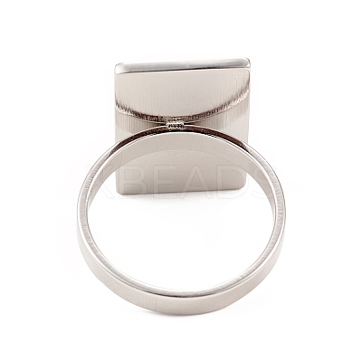 Non-Tarnish 304 Stainless Steel Wide Band Rings LS-RJEW-P080-05P-1