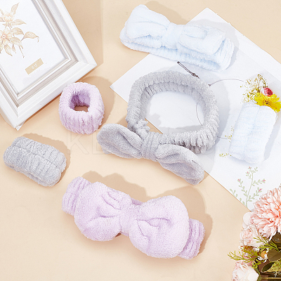 3 Sets 3 Colors Multi-functional Hair Accessories Set for Women OHAR-CN0001-01-1