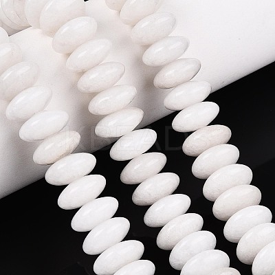 Natural White Jade Beads Strands G-T144-49A-01-1