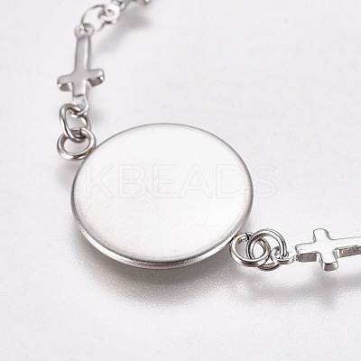 Tarnish Resistant 304 Stainless Steel Bracelet Making STAS-L248-002P-1