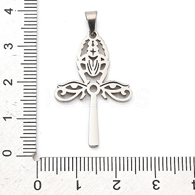 Anti-Tarnish 304 Stainless Steel Pendants STAS-R134-04P-02-1
