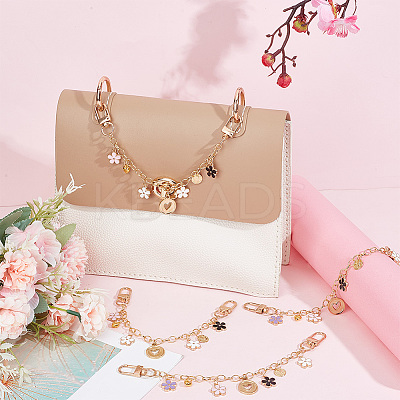 Alloy Enamel Pendant Decorative Purse Chains AJEW-AB00108-1