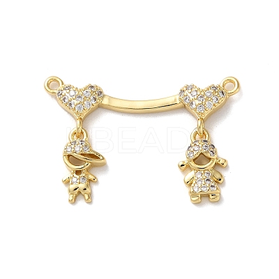 Brass Pave Cubic Zirconia Pendants KK-M287-06G-A-1