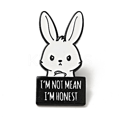 Word I'm Not Mean I'm Honest Enamel Pin JEWB-C018-01C-EB-1