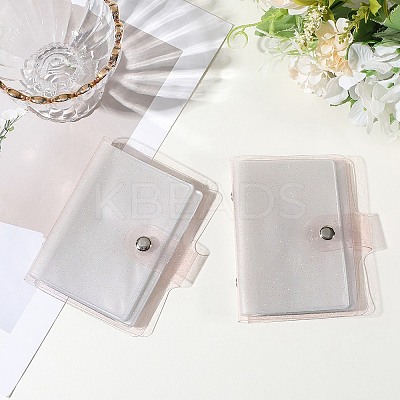 2Pcs PVC Mini Photocard Holder Book AJEW-SP0002-20A-06-1
